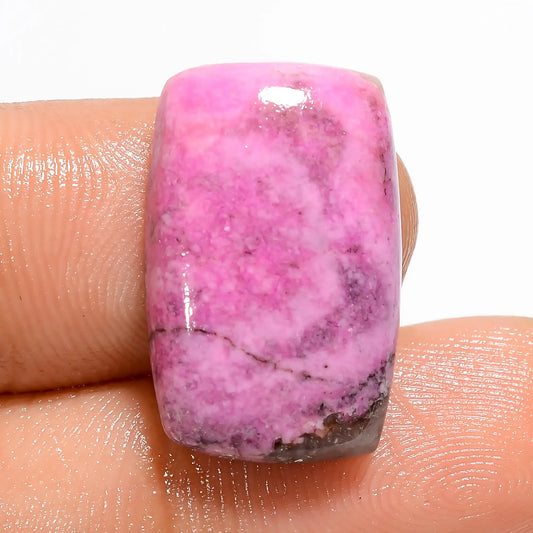 Immaculate Top Grade Quality 100% Natural Pink Cobalt Calcite Radiant Shape Cabochon Loose Gemstone For Making Jewelry 14 Ct. 20X13X5 mm V-5361