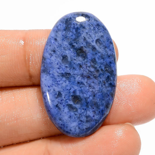 Supreme Top Grade Quality 100% Natural Dumortierite Oval Shape Cabochon Loose Gemstone For Making Jewelry 29.5 Ct. 33X20X5 mm V-5369