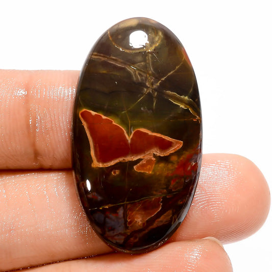 Awesome Top Grade Quality 100% Natural Cherry Creek Oval Shape Cabochon Loose Gemstone For Making Jewelry 33 Ct. 35X20X5 mm V-5462