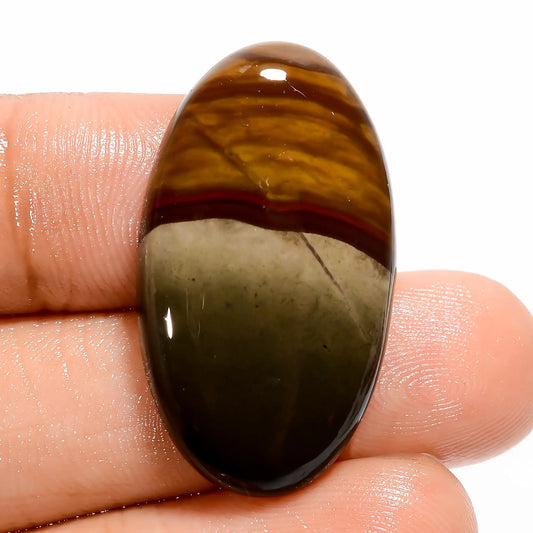 Wonderful Top Grade Quality 100% Natural Polychrome Jasper Oval Shape Cabochon Loose Gemstone For Making Jewelry 22 Ct. 30X17X5 mm V-5499