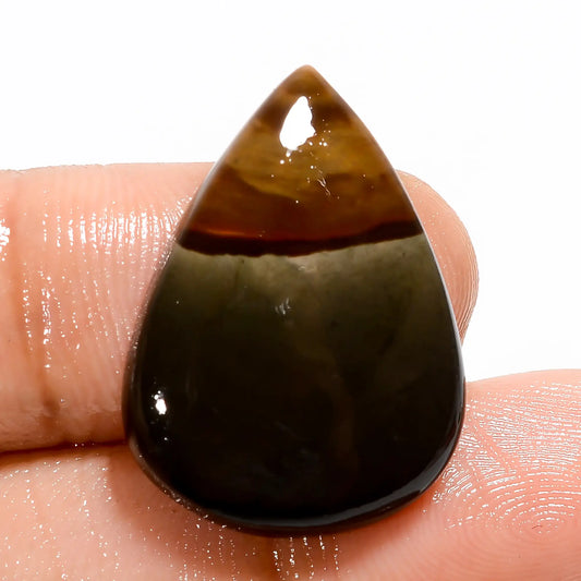 Awesome Top Grade Quality 100% Natural Polychrome Jasper Pear Shape Cabochon Loose Gemstone For Making Jewelry 16.5 Ct. 25X18X5 mm V-5504