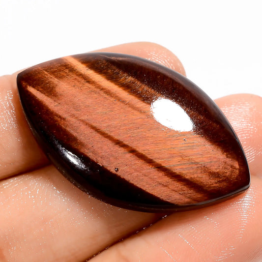 Amazing Top Grade Quality 100% Natural Red Tiger Eye Marquise Shape Cabochon Loose Gemstone For Making Jewelry 36 Ct. 36X21X6 mm V-5644