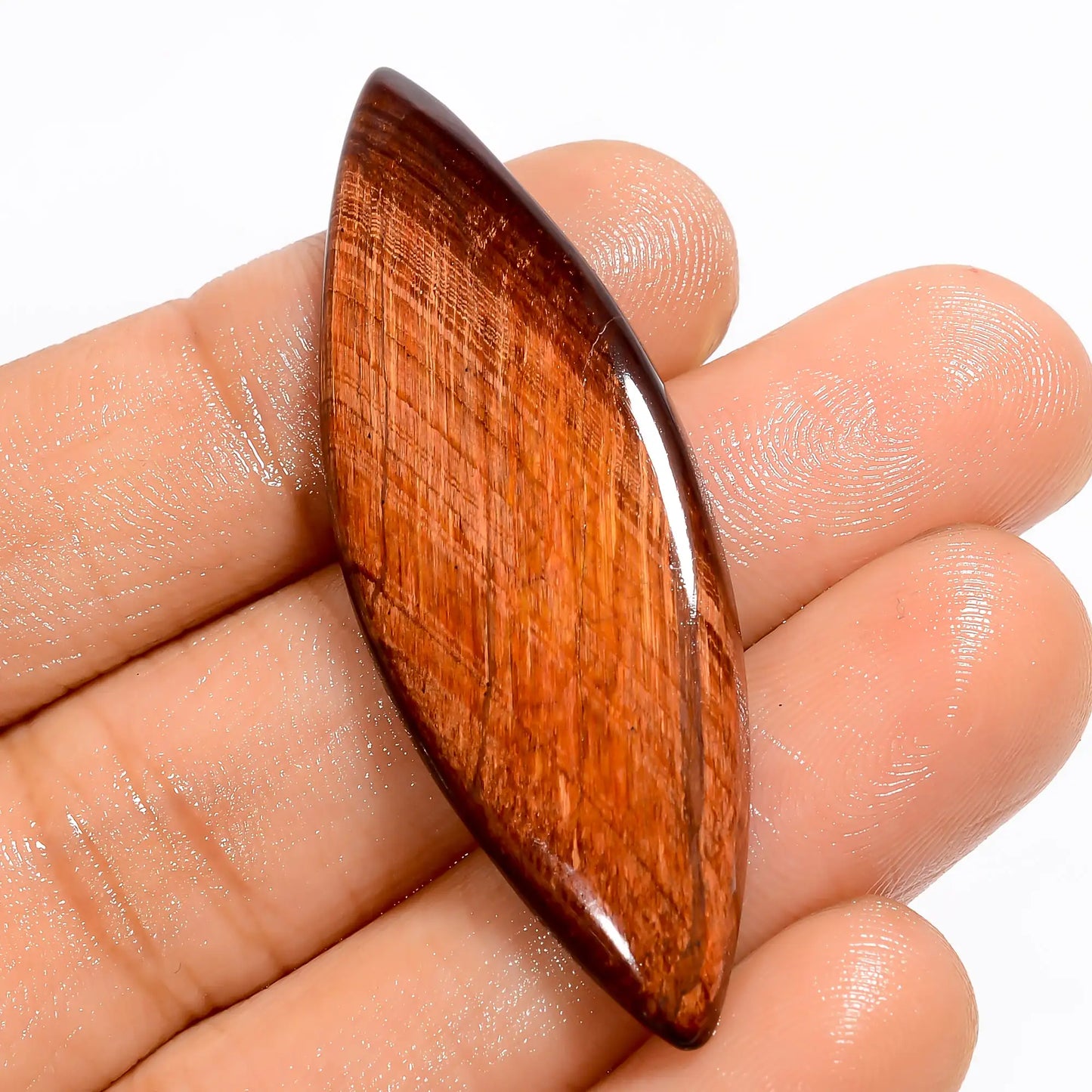 Classic Top Grade Quality 100% Natural Red Tiger Eye Marquise Shape Cabochon Loose Gemstone For Making Jewelry 29 Ct. 49X16X5 mm V-5648