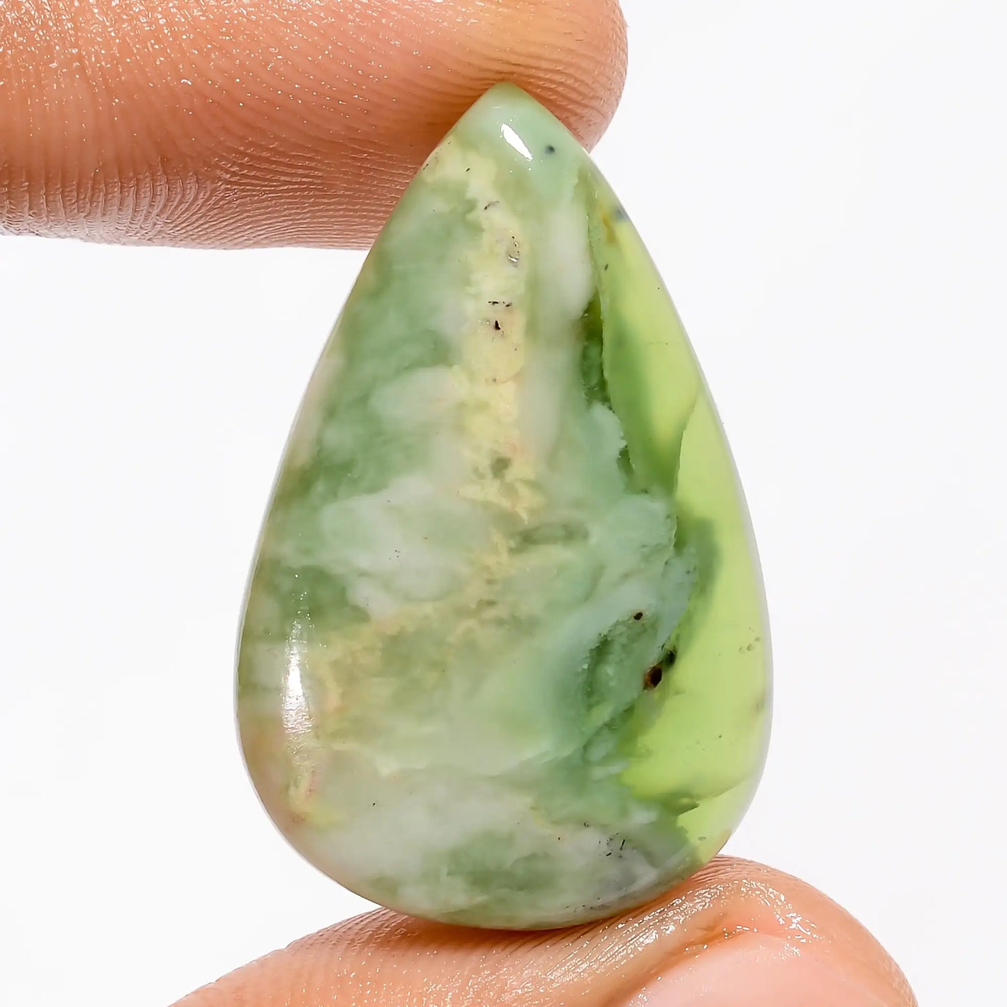 Superb Top Grade Quality 100% Natural Serpentine Pear Shape Cabochon Loose Gemstone For Making Jewelry 23.5 Ct. 30X19X5 mm V-5661