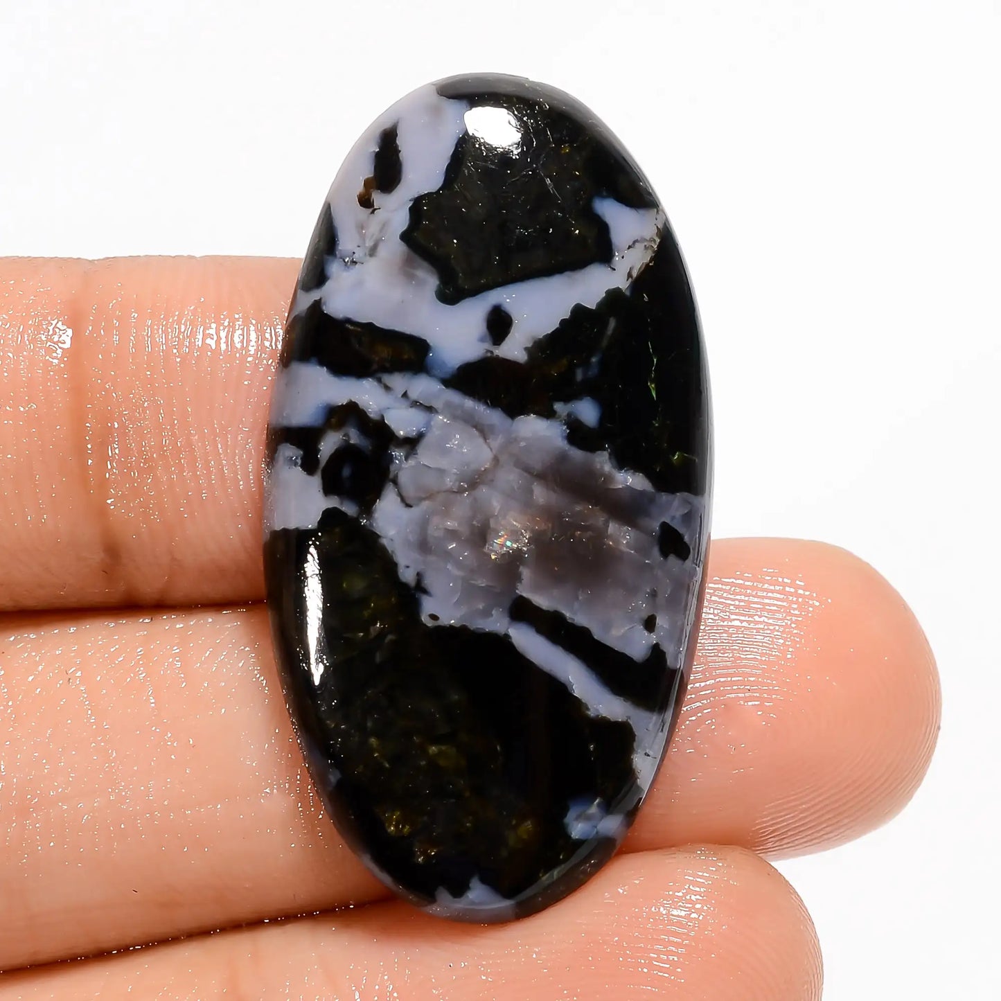 Wonderful Top Grade Quality 100% Natural Gabbro Jasper Oval Shape Cabochon Loose Gemstone For Making Jewelry 27 Ct. 35X18X4 mm V-5768