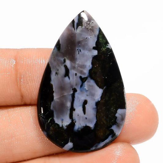 Amazing Top Grade Quality 100% Natural Gabbro Jasper Pear Shape Cabochon Loose Gemstone For Making Jewelry 30 Ct. 37X23X4 mm V-5771