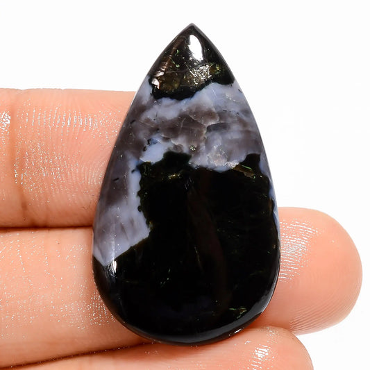 Attractive Top Grade Quality 100% Natural Gabbro Jasper Pear Shape Cabochon Loose Gemstone For Making Jewelry 31 Ct. 34X20X5 mm V-5772