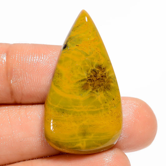 Wonderful Top Grade Quality 100% Natural Ocean Jasper Pear Shape Cabochon Loose Gemstone For Making Jewelry 31 Ct. 34X19X6 mm V-5938