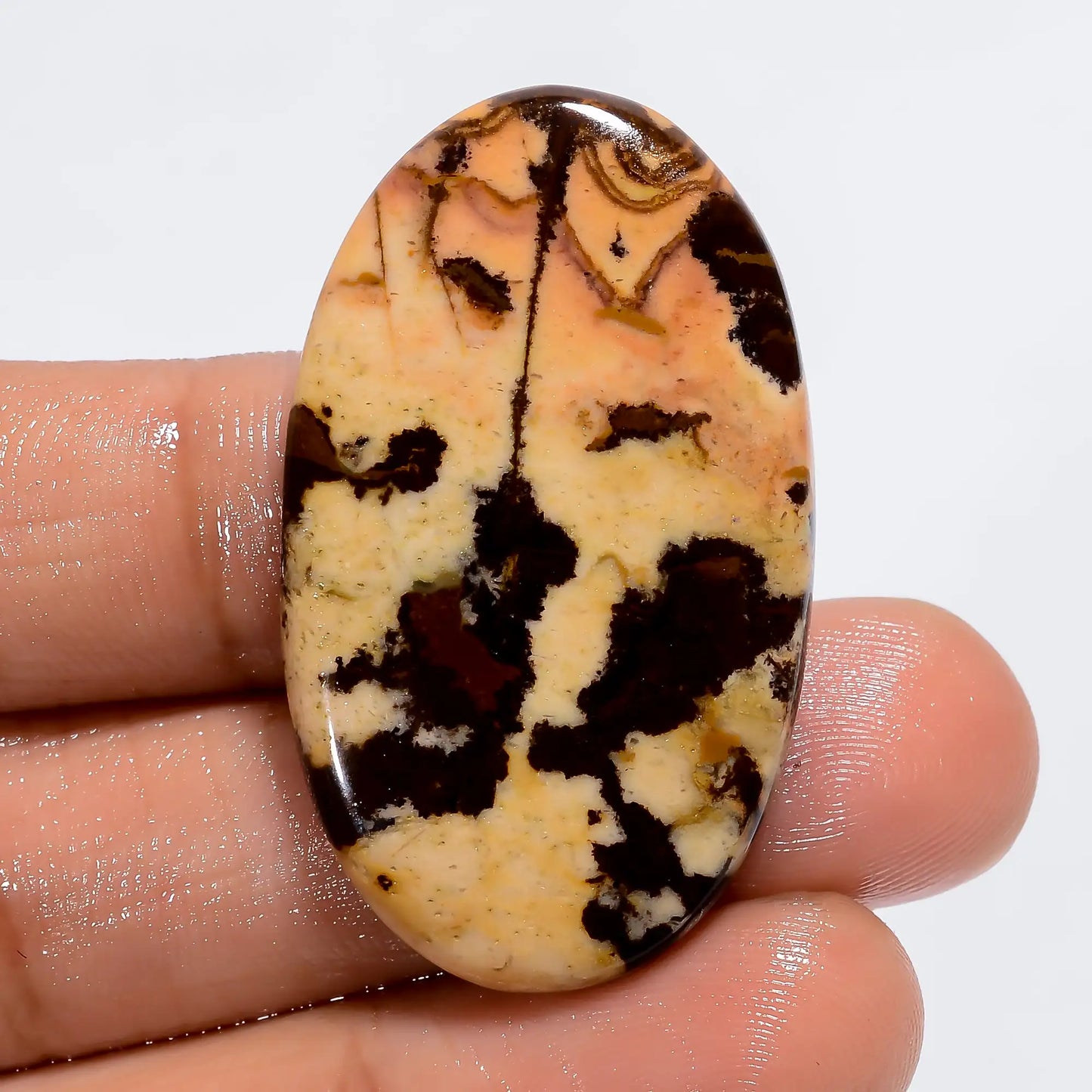 Fabulous Top Grade Quality 100% Natural Austalian Picture Jasper Oval Shape Cabochon Loose Gemstone For Making Jewelry 38 Ct. 39X23X4 mm V-6107