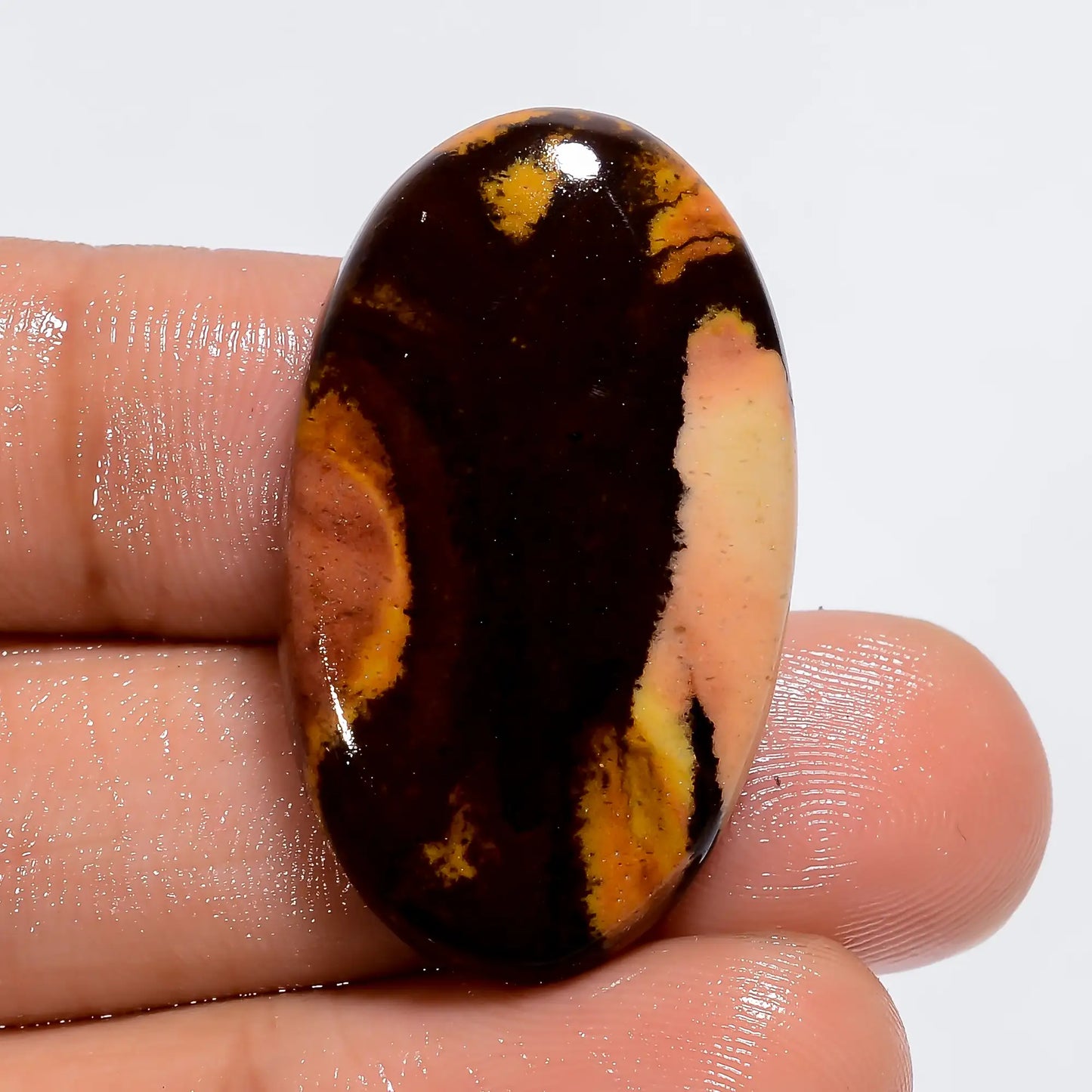 Fantastic Top Grade Quality 100% Natural Austalian Picture Jasper Oval Shape Cabochon Loose Gemstone For Making Jewelry 30.5 Ct. 32X19X5 mm V-6108