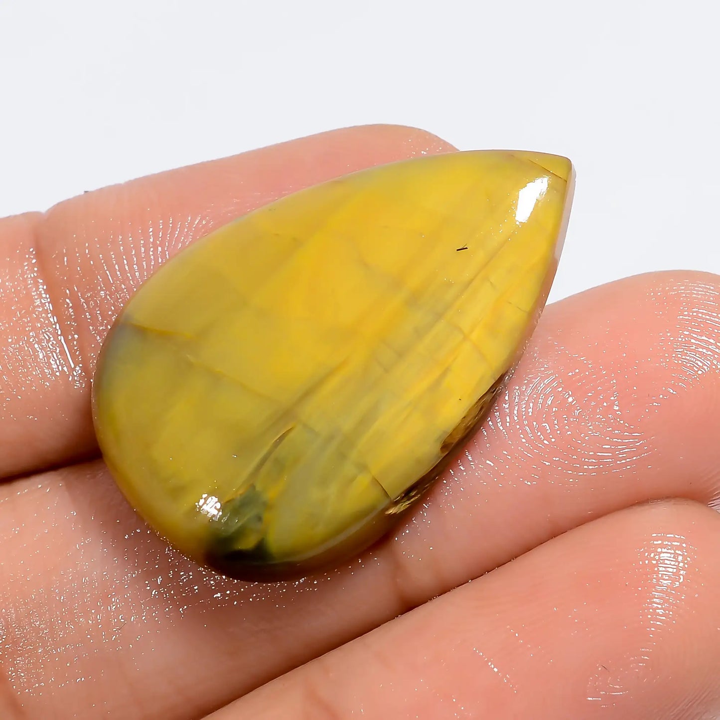 Wonderful Top Grade Quality 100% Natural Nellite Pear Shape Cabochon Loose Gemstone For Making Jewelry 22.5 Ct. 29X19X5 mm V-6147