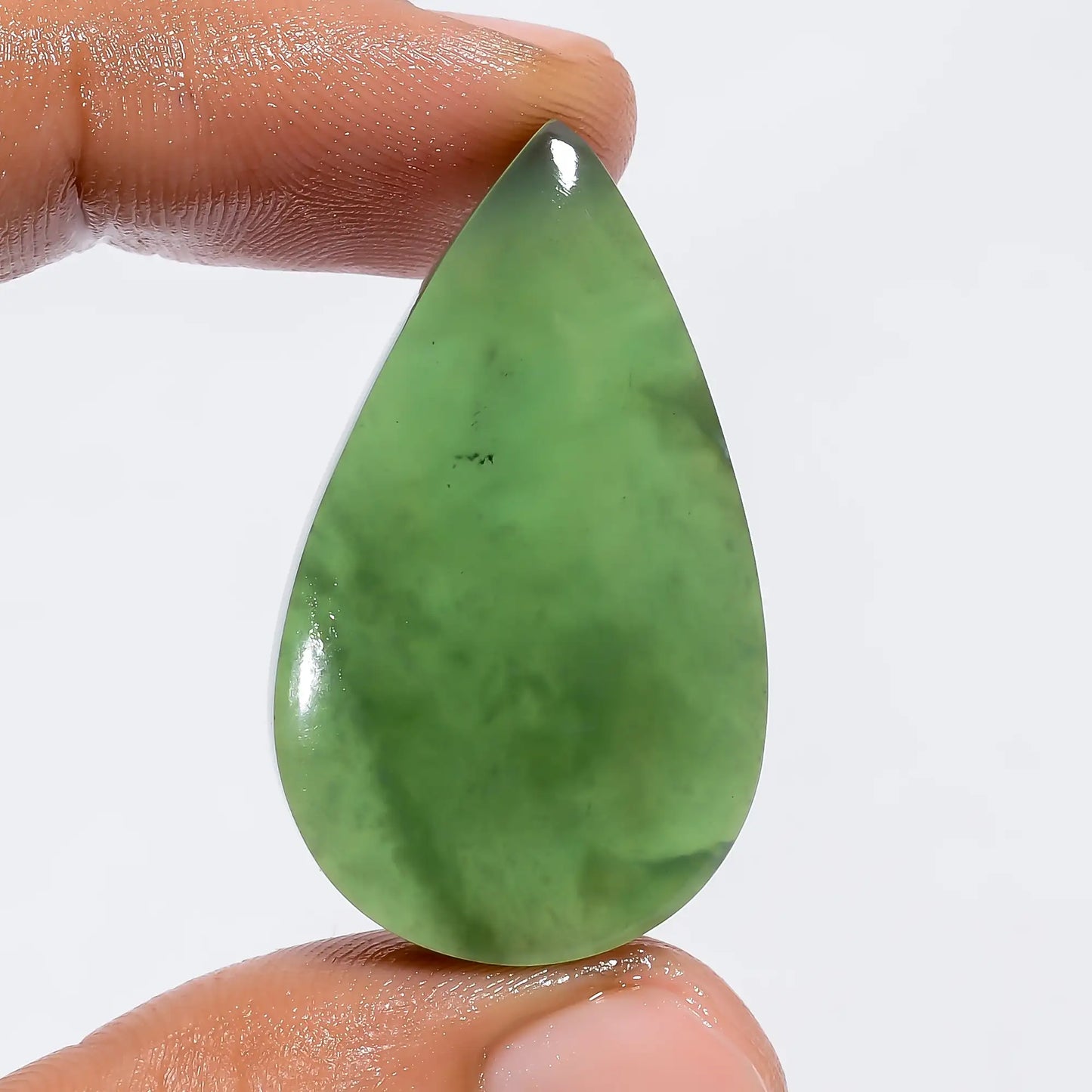 Beautiful Top Grade Quality 100% Natural Serpentine Pear Shape Cabochon Loose Gemstone For Making Jewelry 35 Ct. 35X21X6 mm V-6202