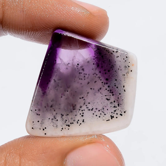 Incredible Top Grade Quality 100% Natural Trapiche Amethyst Fancy Shape Slice Loose Gemstone For Making Jewelry 29.5 Ct. 25X23X6 mm V-6295