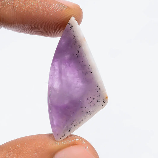 Superb Top Grade Quality 100% Natural Trapiche Amethyst Fancy Shape Slice Loose Gemstone For Making Jewelry 19.5 Ct. 35X18X5 mm V-6300