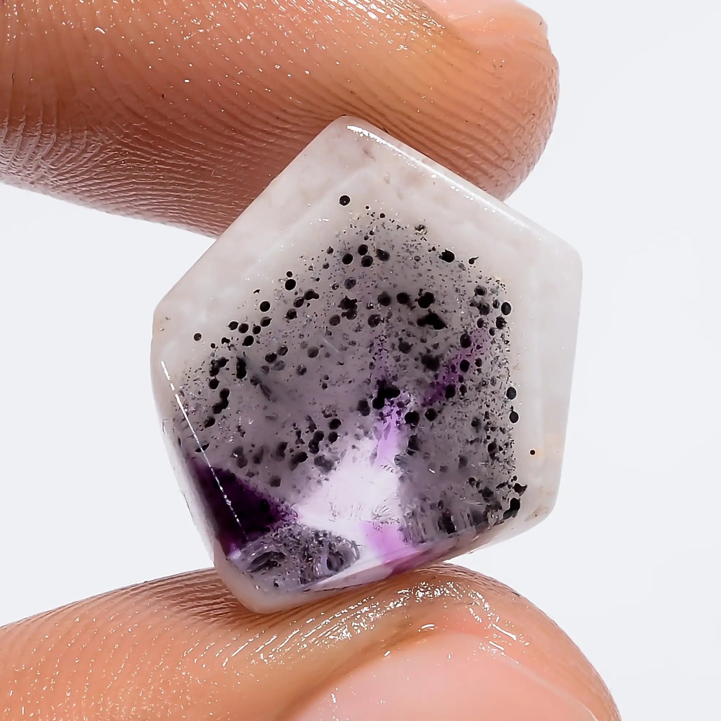 Wonderful Top Grade Quality 100% Natural Trapiche Amethyst Fancy Shape Slice Loose Gemstone For Making Jewelry 9 Ct. 16X14X5 mm V-6306