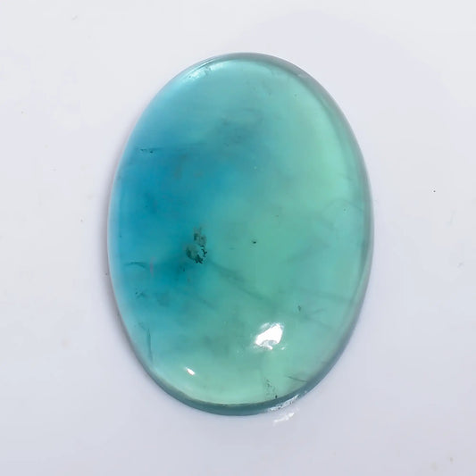 Wonderful Top Grade Quality 100% Natural Green Fluroite Oval Shape Cabochon Loose Gemstone For Making Jewelry 53.5 Ct. 32X22X7 mm V-6324