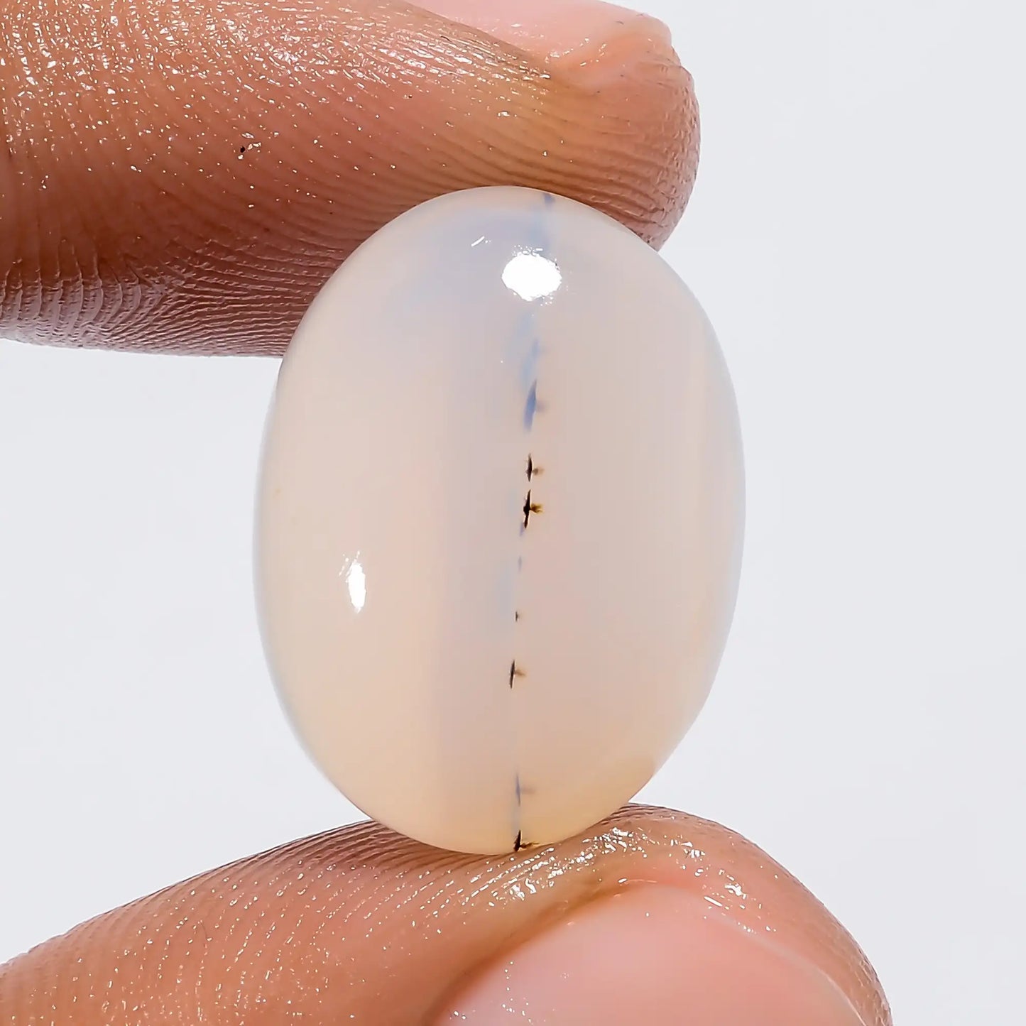 Fantastic Top Grade Quality 100% Natural Dendrite Shajar Agate Oval Shape Cabochon Loose Gemstone For Making Jewelry 12.5 Ct 18X14X6 mm V6376