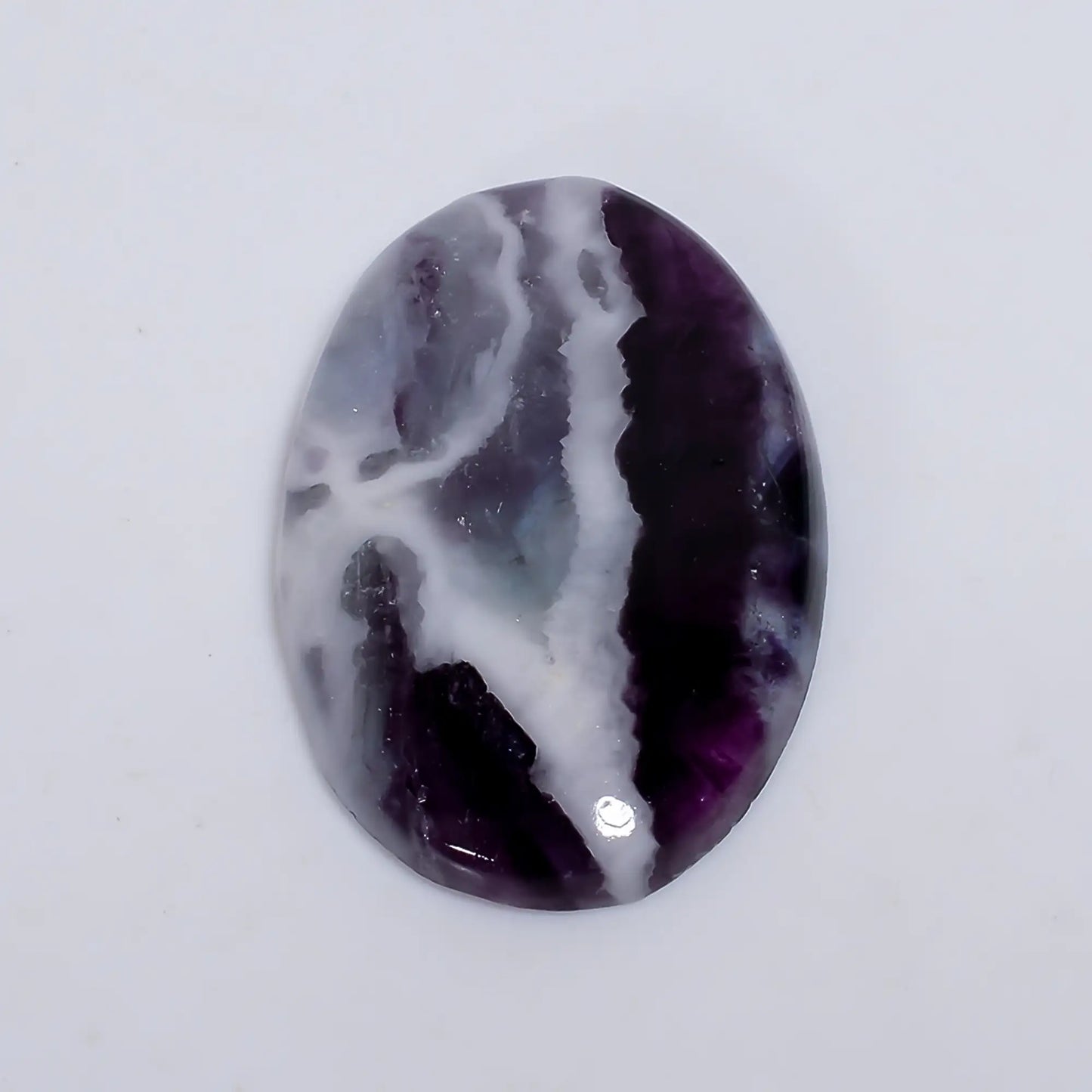 Beautiful Top Grade Quality 100% Natural Fluorite Oval Shape Cabochon Loose Gemstone For Making Jewelry 58 Ct. 39X26X6 mm V-6412