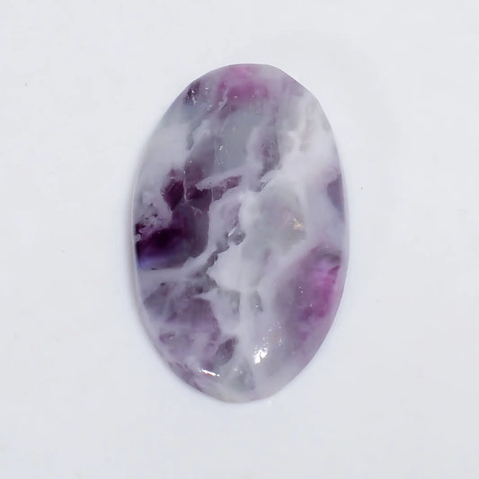 Exclusive Top Grade Quality 100% Natural Fluorite Oval Shape Cabochon Loose Gemstone For Making Jewelry 37.5 Ct. 34X20X5 mm V-6416