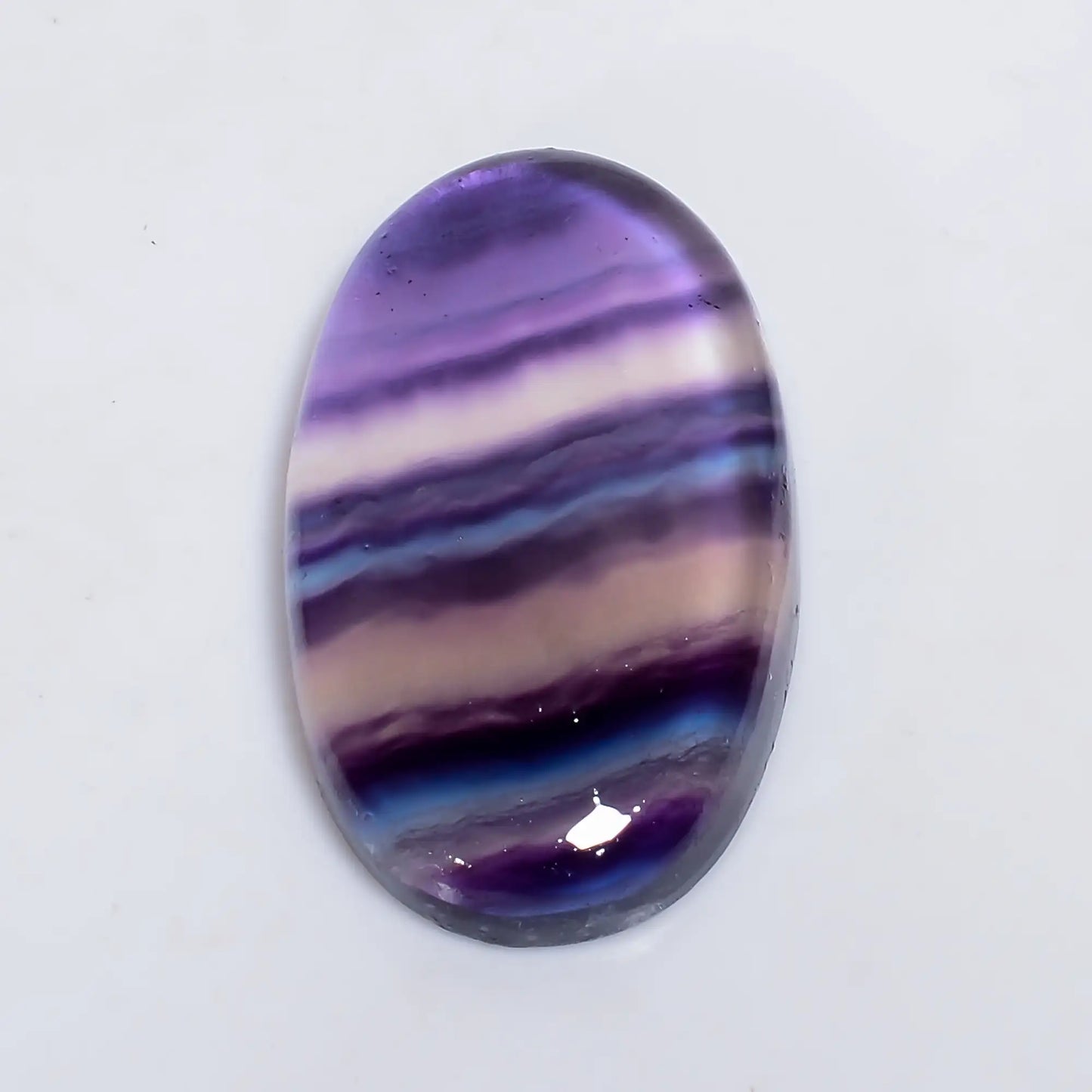 Superb Top Grade Quality 100% Natural Fluorite Oval Shape Cabochon Loose Gemstone For Making Jewelry 50 Ct. 34X20X6 mm V-6426