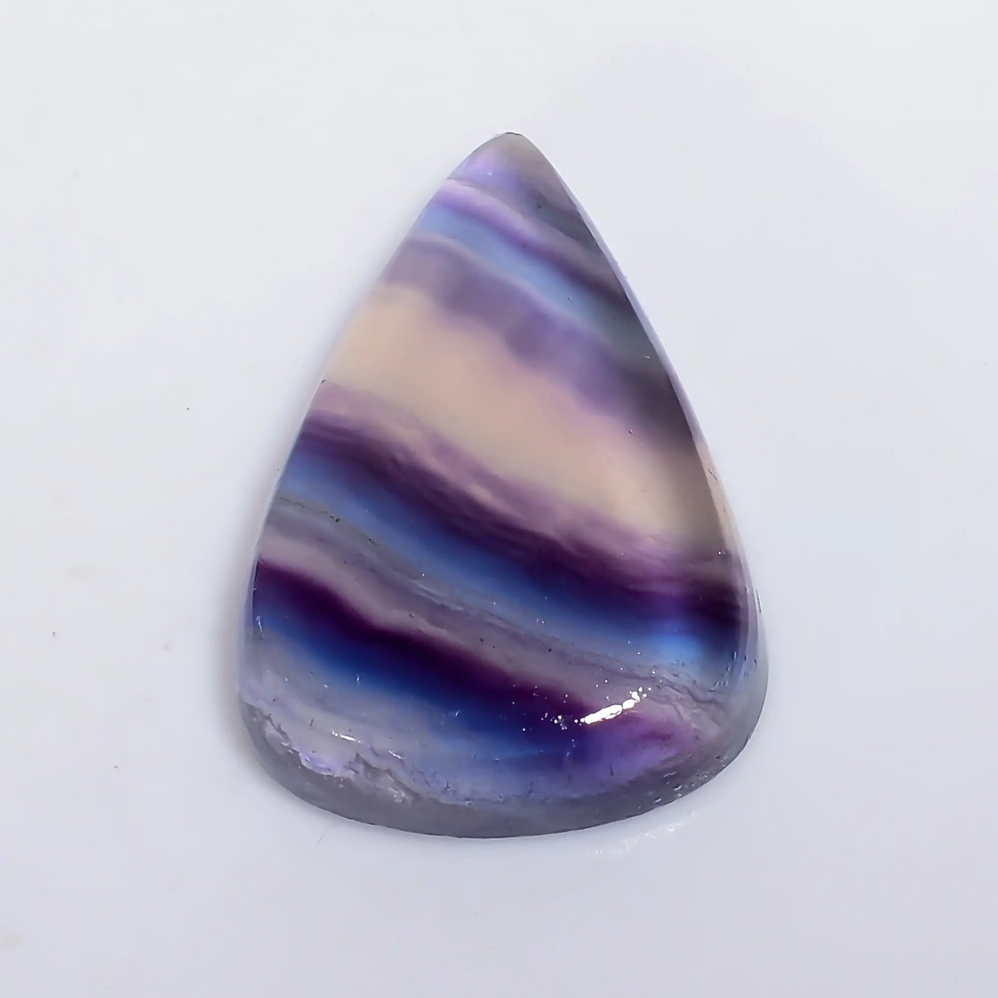 Tempting Top Grade Quality 100% Natural Fluorite Pear Shape Cabochon Loose Gemstone For Making Jewelry 25.5 Ct. 25X18X6 mm V-6429