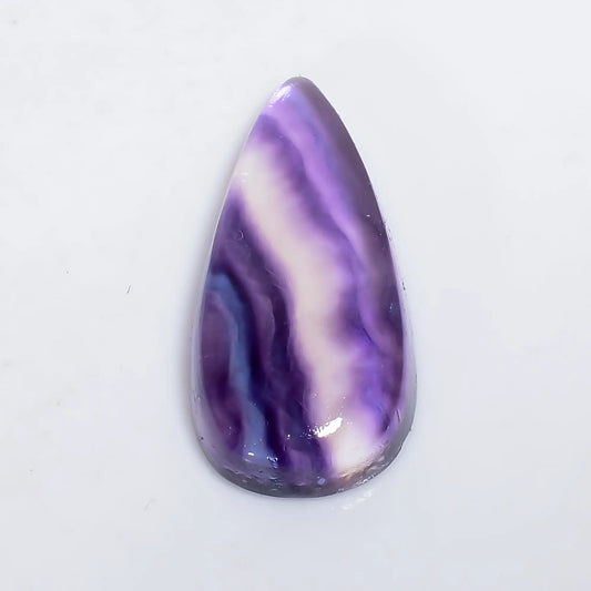 Terrific Top Grade Quality 100% Natural Fluorite Pear Shape Cabochon Loose Gemstone For Making Jewelry 22.5 Ct. 28X14X6 mm V-6430