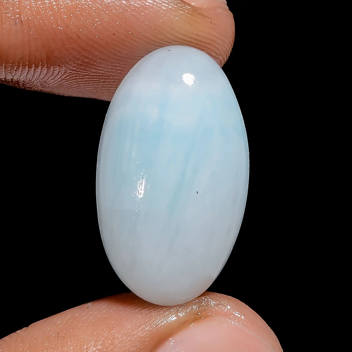 Superb Top Grade Quality 100% Natural Aragonite Oval Shape Cabochon Loose Gemstone For Making Jewelry 19.5 Ct. 23X13X7 mm V-6468