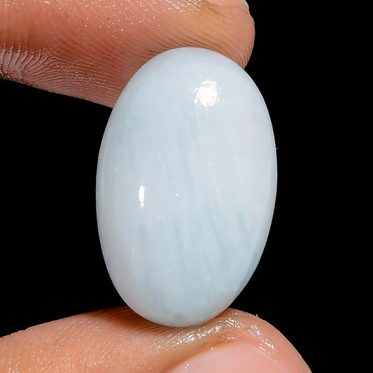 Tempting Top Grade Quality 100% Natural Aragonite Oval Shape Cabochon Loose Gemstone For Making Jewelry 18.5 Ct. 21X13X7 mm V-6471