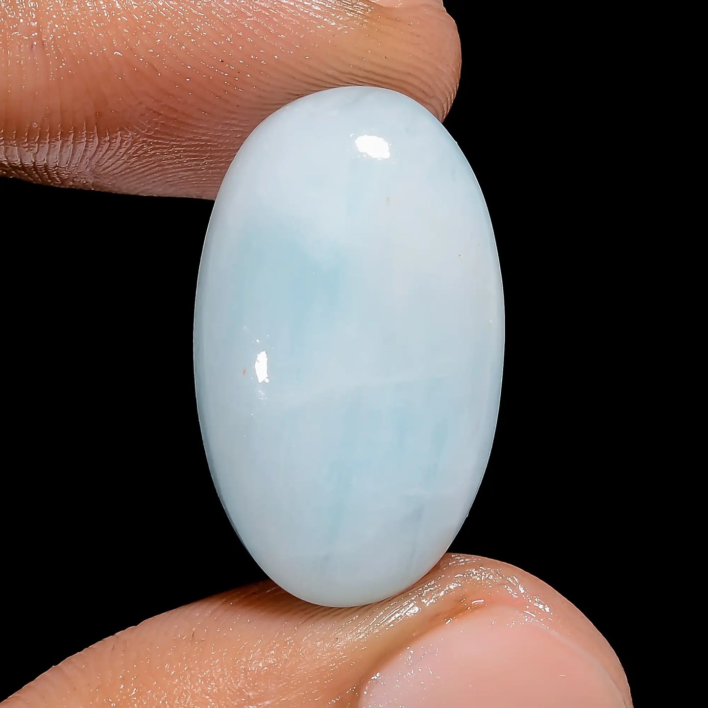 Unique Top Grade Quality 100% Natural Aragonite Oval Shape Cabochon Loose Gemstone For Making Jewelry 21.5 Ct. 24X14X6 mm V-6473