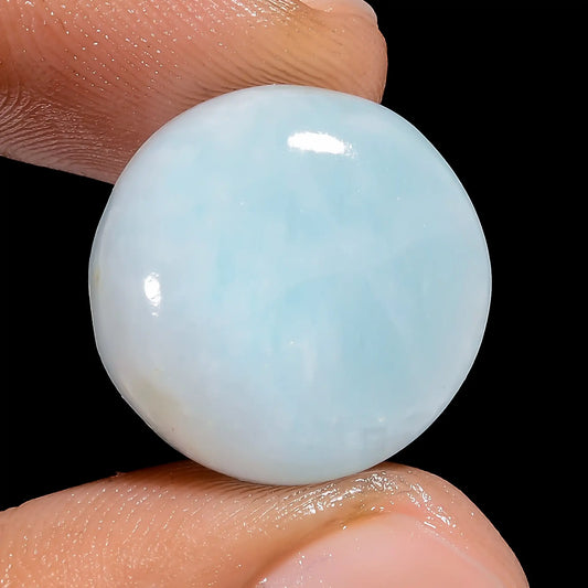 Wonderful Top Grade Quality 100% Natural Aragonite Round Shape Cabochon Loose Gemstone For Making Jewelry 18.5 Ct. 17X17X6 mm V-6476