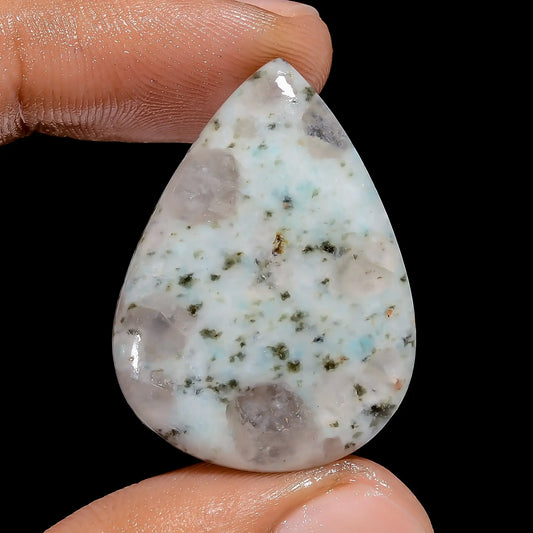 Amazing Top Grade Quality 100% Natural Kiwi Jasper Pear Shape Cabochon Loose Gemstone For Making Jewelry 25 Ct. 31X23X5 mm V-6491