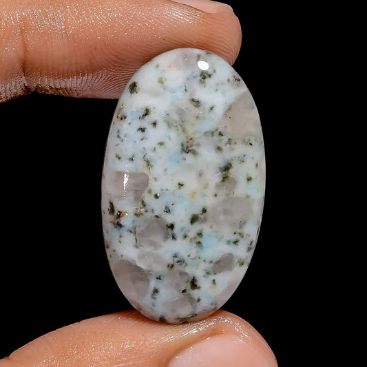 Attractive Top Grade Quality 100% Natural Kiwi Jasper Oval Shape Cabochon Loose Gemstone For Making Jewelry 25 Ct. 30X18X5 mm V-6494