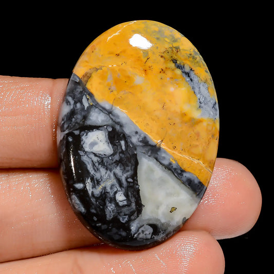 Excellent Top Grade Quality 100% Natural Maligano Jasper Oval Shape Cabochon Loose Gemstone For Making Jewelry 57 Ct. 38X27X6 mm V-6541