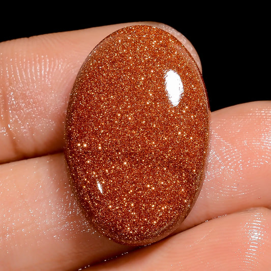 Amazing Top Grade Quality Golden Sandstone Oval Shape Cabochon Loose Gemstone For Making Jewelry 20.5 Ct. 25X16X5 mm V-6575