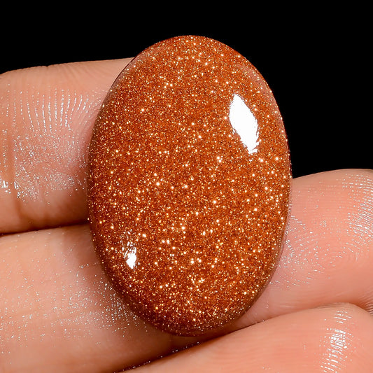 Awesome Top Grade Quality Golden Sandstone Oval Shape Cabochon Loose Gemstone For Making Jewelry 20.5 Ct. 25X17X4 mm V-6579