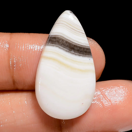 Wonderful Top Grade Quality 100% Natural Zebra Jasper Pear Shape Cabochon Loose Gemstone For Making Jewelry 16.5 Ct. 27X14X4 mm V-6684