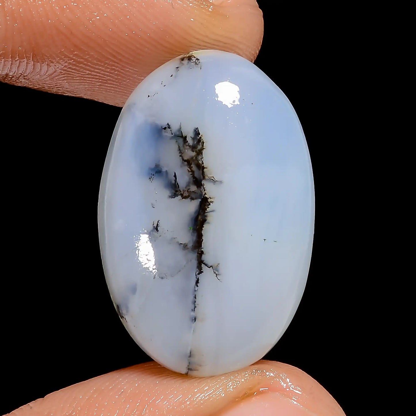 Wonderful Top Grade Quality 100% Natural Peruvian Opal Oval Shape Cabochon Loose Gemstone For Making Jewelry 16 Ct. 23X15X5 mm V-6700