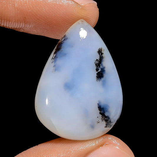 Amazing Top Grade Quality 100% Natural Peruvian Opal Pear Shape Cabochon Loose Gemstone For Making Jewelry 22 Ct. 27X19X6 mm V-6701