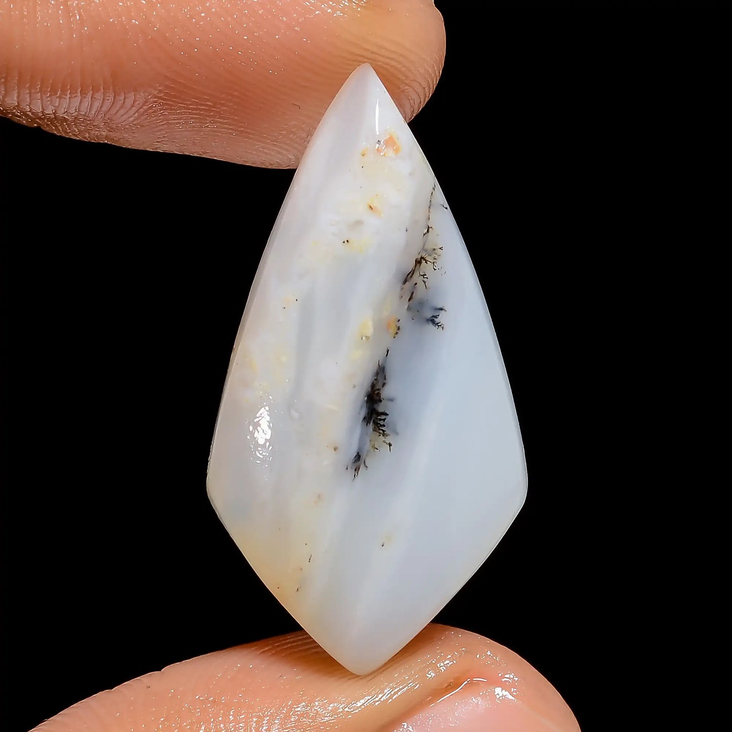 Amazing Top Grade Quality 100% Natural Peruvian Opal Fancy Shape Cabochon Loose Gemstone For Making Jewelry 16.5 Ct. 30X15X5 mm V-6703