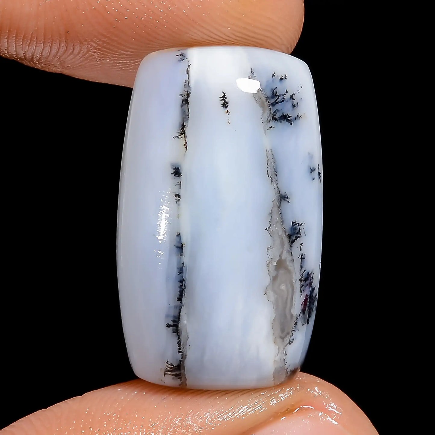 Excellent Top Grade Quality 100% Natural Peruvian Opal Radiant Shape Cabochon Loose Gemstone For Making Jewelry 18.5 Ct. 24X14X6 mm V-6709