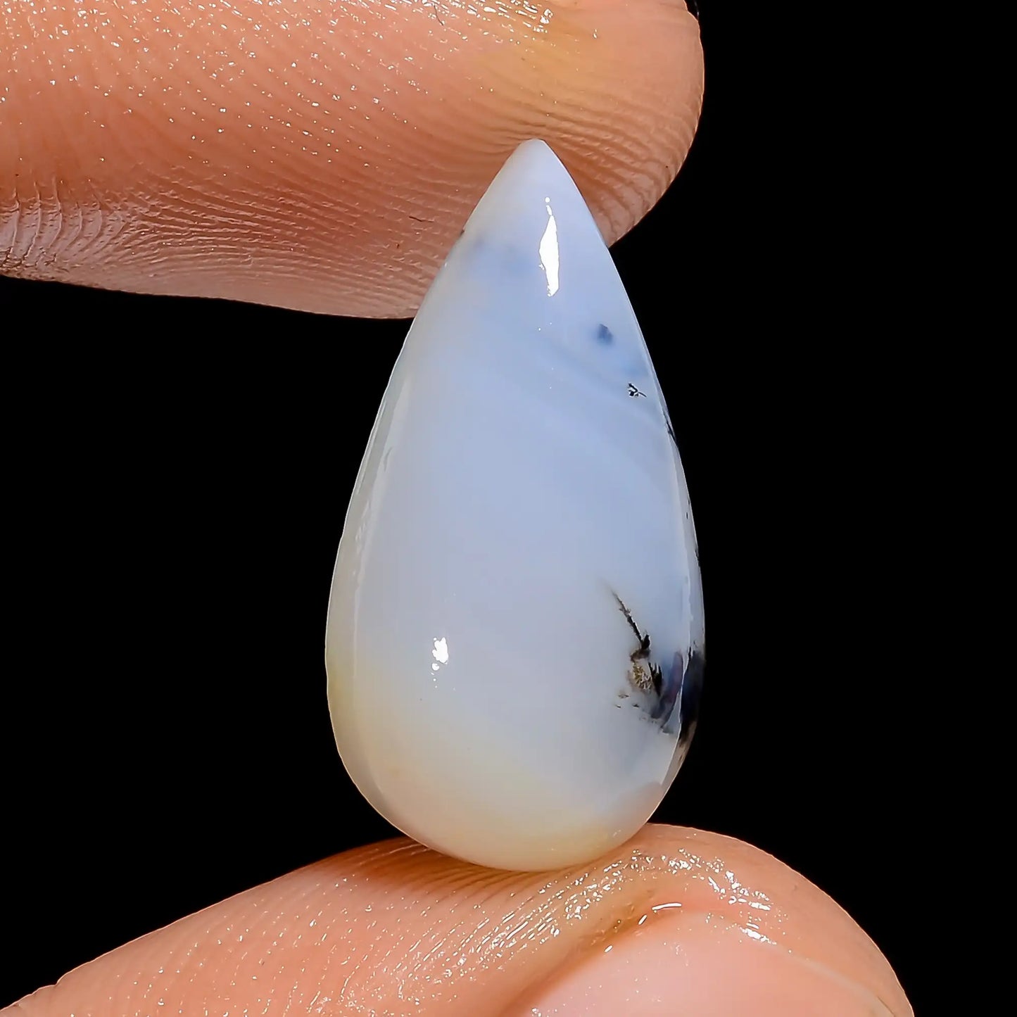 Immaculate Top Grade Quality 100% Natural Peruvian Opal Pear Shape Cabochon Loose Gemstone For Making Jewelry 6.5 Ct. 19X9X5 mm V-6714