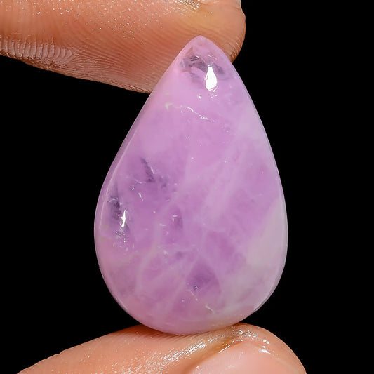 Mind Blowing Top Grade Quality 100% Natural Pink Kunzite Pear Shape Cabochon Loose Gemstone For Making Jewelry 28 Ct. 26X17X6 mm V-6717