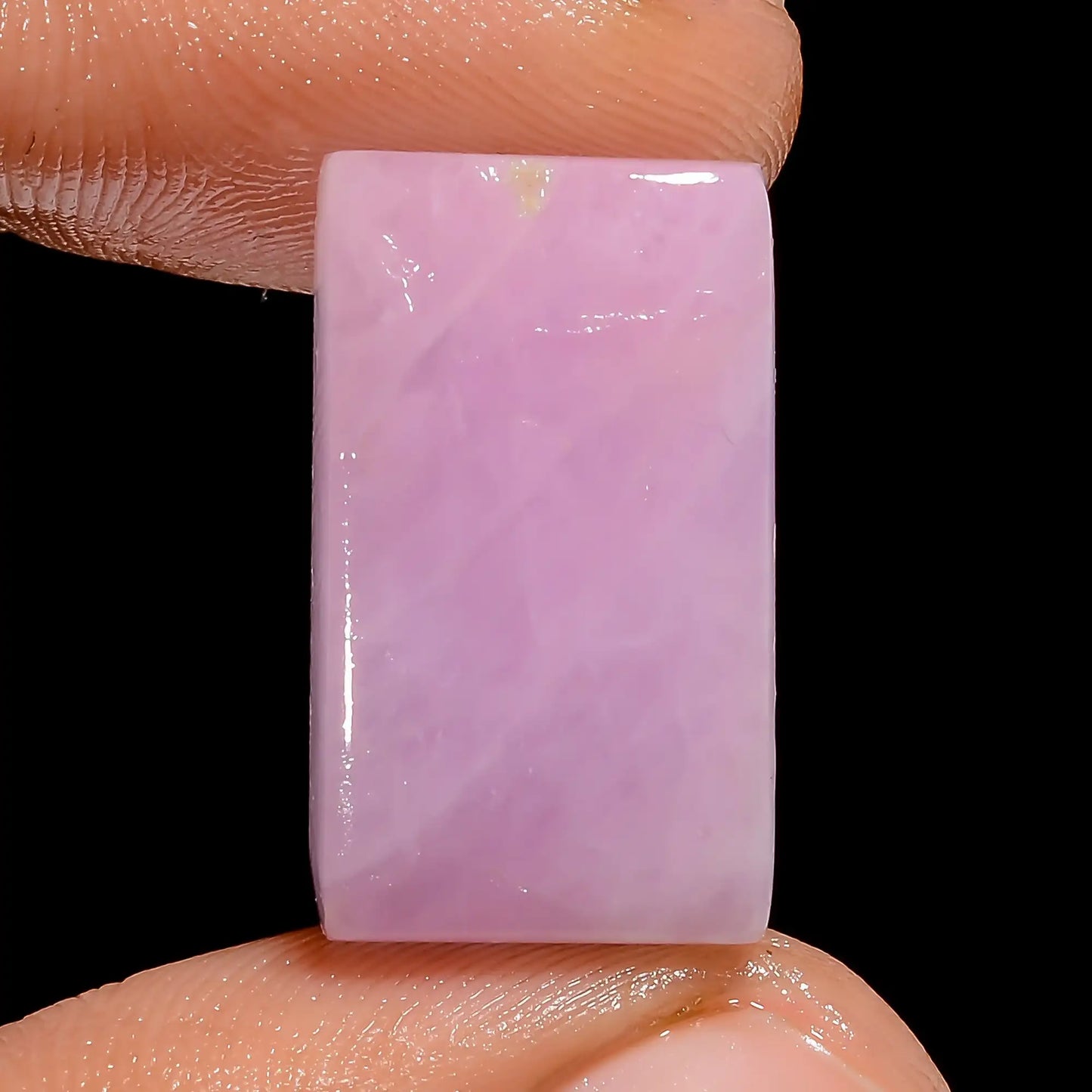 Superb Top Grade Quality 100% Natural Pink Kunzite Radiant Shape Cabochon Loose Gemstone For Making Jewelry 18 Ct. 20X11X4 mm V-6720