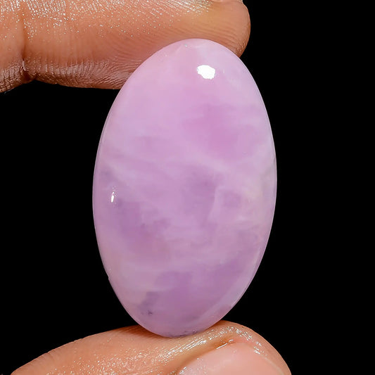 Supreme Top Grade Quality 100% Natural Pink Kunzite Oval Shape Cabochon Loose Gemstone For Making Jewelry 36 Ct. 31X19X5 mm V-6722