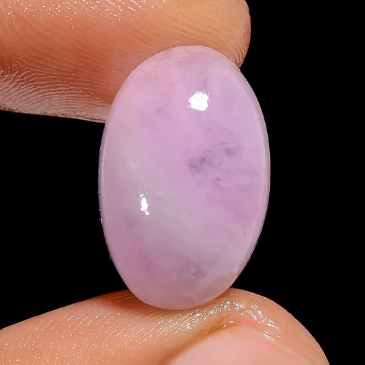 Unique Top Grade Quality 100% Natural Pink Kunzite Oval Shape Cabochon Loose Gemstone For Making Jewelry 13.5 Ct. 17X10X6 mm V-6725