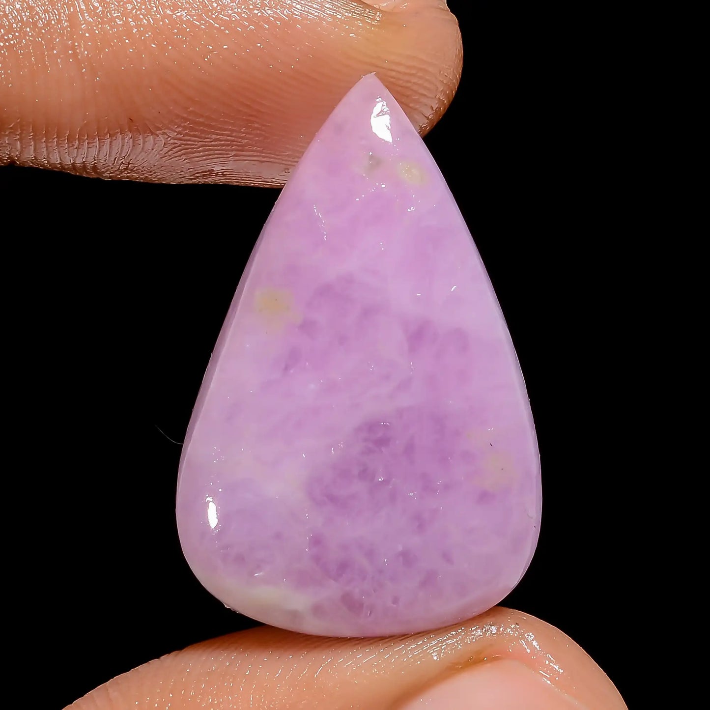 Amazing Top Grade Quality 100% Natural Pink Kunzite Pear Shape Cabochon Loose Gemstone For Making Jewelry 36 Ct. 27X18X6 mm V-6727