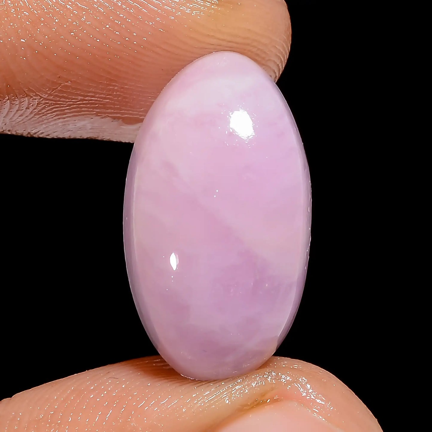 Beautiful Top Grade Quality 100% Natural Pink Kunzite Oval Shape Cabochon Loose Gemstone For Making Jewelry 15 Ct. 19X10X6 mm V-6732