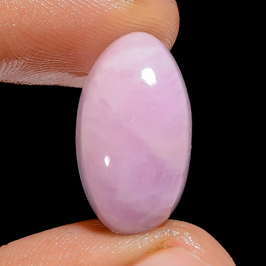 Beautiful Top Grade Quality 100% Natural Pink Kunzite Oval Shape Cabochon Loose Gemstone For Making Jewelry 15 Ct. 19X10X6 mm V-6732