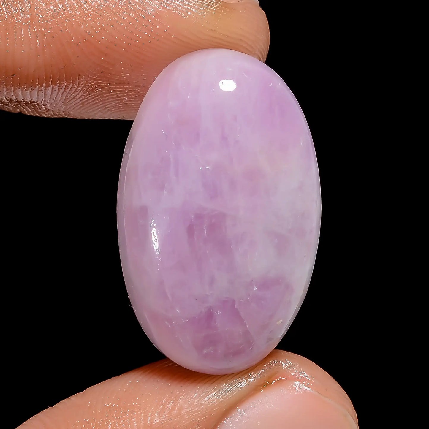 Supreme Top Grade Quality 100% Natural Pink Kunzite Oval Shape Cabochon Loose Gemstone For Making Jewelry 33.5 Ct. 26X16X7 mm V-6764