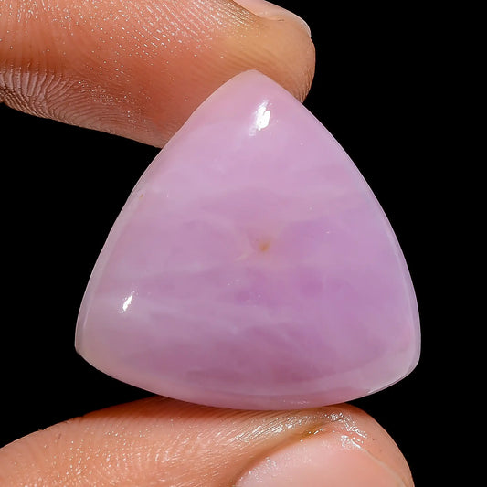 Tempting Top Grade Quality 100% Natural Pink Kunzite Trillion Shape Cabochon Loose Gemstone For Making Jewelry 34.5 Ct. 23X22X7 mm V-6765